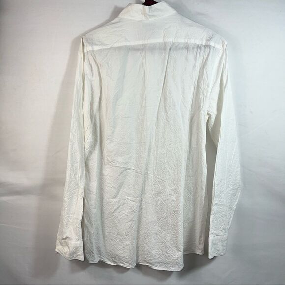 Zara Men's White Button Up Shirt 0625 - Picture 7 of 9